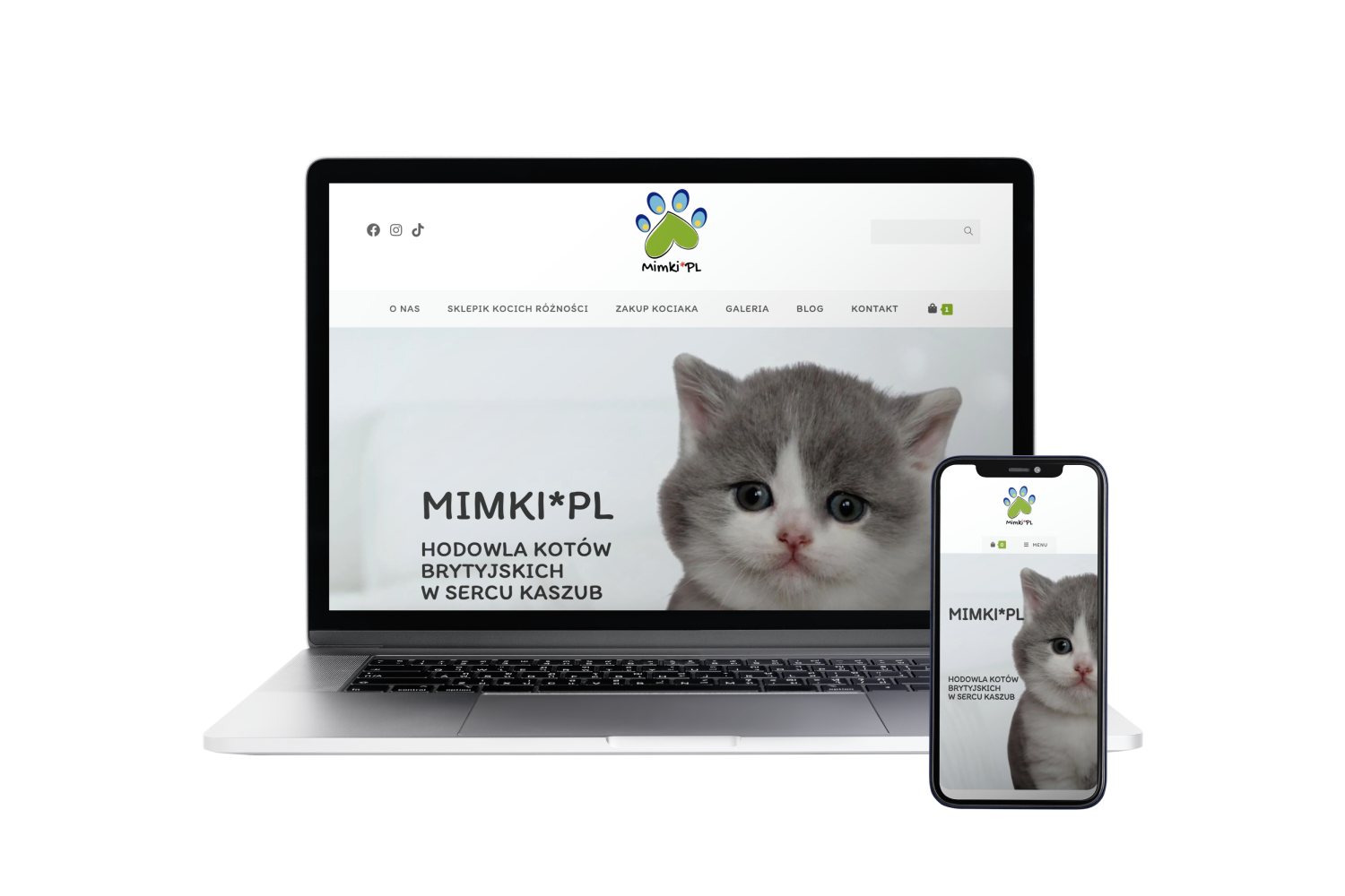 Realizacje ZadbAna Strona - strona hodowli kotów Mimki*pl